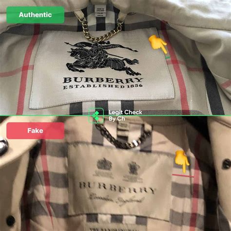 burberry jacket fake or real|How to Spot a Fake Burberry Coat: 9 Steps (with Pictures) (2024).